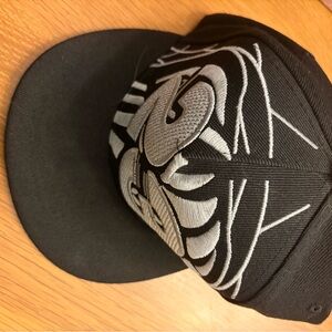 Black and White Embroidered Cap